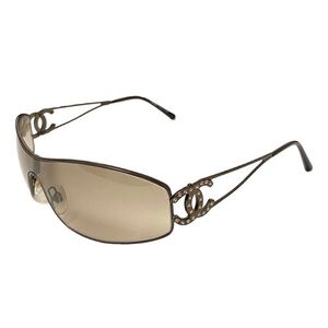 CHANEL sunglasses Crystal CC Logo y2k vintage rhinestones bronze crystals unisex